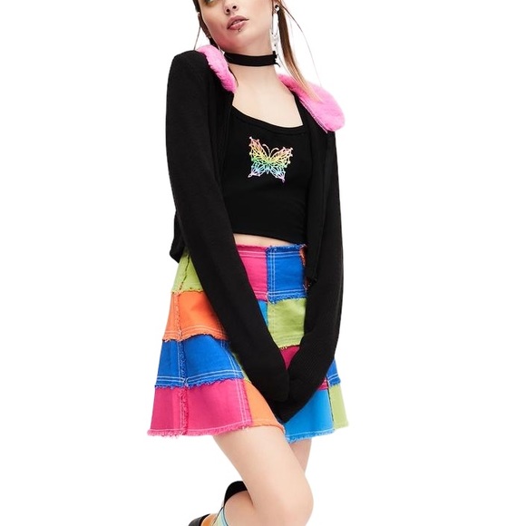 Faux Fur Collar Zip-Up Sweater - Picture 9 of 11